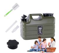Camping Water Storage - Heavy Duty Storage Bucket, Multifunction Outdoor Supply | PE Square Tank with Secure Lid, Reliable Camping Gear Self Driving Trip Cleaning Brush Equipment Travel Adventure