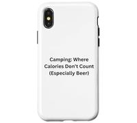 Camping Where Calories Don’t Count For Fun Outdoors Case for iPhone X/XS
