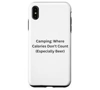 Camping Where Calories Don’t Count For Fun Outdoors Case for iPhone XS Max