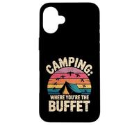 Camping Where You're The Buffet Funny Typographic Camper Case for iPhone 16 Plus