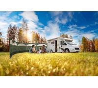 Camping Windbreaker 5 Panel Green Windbreak Screen 8.35M X 1.5M Lightweight Beach Garden Shelter With Pegs, Guy Lines