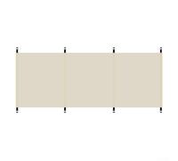 Camping Windscreen 210D Oxford Cloth Wind Breaker for Stove(white（no pole）)