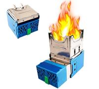 Camping Wood Burning Stove, Compact Outdoor Stove with Thermal Power Generation, Portable Waterproof Backpacking Stove for Survival and Adventures