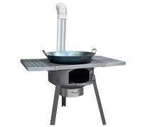 Camping Wood Stove, Portable Wood Burning Stove with Foldable Panel, Outdoor Tent Stove for Cooking BBQ Picnic and Heating