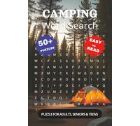 Camping Word Search Book: Word Searches with Easy to Read Print about Camping, Hiking, the Outdoors & More | 6x9 Inches, 110 Pages | 50+ Puzzles Perfect Gift for Vacations, Holidays, and Free Time Fun