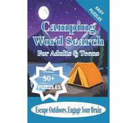 Camping Word Search for Adults & Teens: 50+ Word Search Puzzles with Easy to Read Print about Camping, Outdoors, Wildlife and More | 6x9 inches, 110 pages | For Vacations, Holidays, and Free Time