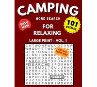 Camping Word Search: Large Print Easy Puzzles for Relaxation
