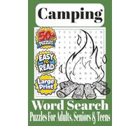 Camping Word Search Puzzle Book: Word Search Puzzle Book: Word Searches with Easy to Read Print about Camping, Equipment, and More: 6x9 inches, 110 ... Gift for Vacations, Holidays and Free Times