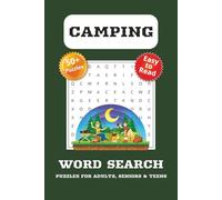 Camping Word Search Puzzle Book: Word Searches with Easy to Read Print about Camping, Wildlife, Hiking and More | 6x9 inches, 110 pages | 50+ Puzzles … Gift for Vacations, Holidays and Relaxation