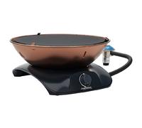Campingaz 360 Grill CV, round tabletop grill, camping BBQ with lid, balcony grill, compact grill with 2200-watt capacity, powered by CV470 Plus gas
