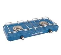 Campingaz Base Camp Compact Gas Stove Multi Cooking Options with 2 Plates, 2 Burners with Power 2 x 1600 Watt for Camping or Festivals, Blue