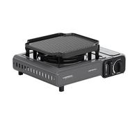 Campingaz Camp Bistro 3 Stove Griddle Combo | 1 Burner Camping Stove | 2200 Watt Camp Stove | Compact portable Outdoor Cooker | Includes Carry case for Easy Transport | Black