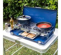 Campingaz Elite Camping Chef Double Burner and Grill, Blue, One Size