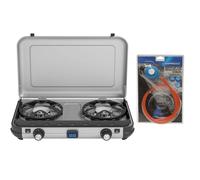 Campingaz Kitchen 2 Maxi Gas Stove + Hose & Regulator Kit