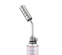 Campingmoon Butane Gas Torch High Power Kitchen Blow Torch for Cooking Flame Adjustable Gas Torch for Outdoor Charcoal Starter BBQ, Baking, Brulee