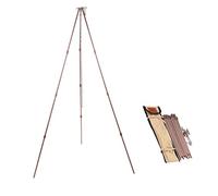 CAMPINGMOON Camping Campfire Tripod with Carrying Bag Portable Lightweight Aluminum 41.3-inch Height Stainless Steel Chain