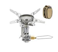 Campingmoon Compact Camping Gas Stove Portable 4-Flex Backpacking Stove With Igniter