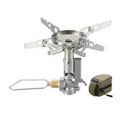 CAMPINGMOON Compact Foldable Stove w/Micro Regulator w/4Flex w/igniter XD-2F