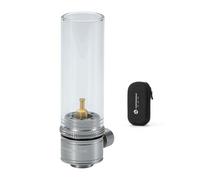 CAMPINGMOON Gas Candle Lantern for EN417 Canisters with EVA Case (Silver)