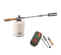 Campingmoon Kitchen Blow Torch for Cooking Flame Adjustable Butane Torch Camping Gas Torch for Outdoor Charcoal Starter BBQ, Baking, Brulee, DIY