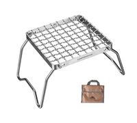 Campingmoon Portable Folding Camping Fire Grill Over Fire Split Stoves 304 Stainless Steel Mesh Wire (MS-1011))