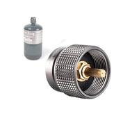 CAMPINGMOON Small Propane to Butane Adapter, Input: 16oz/1Lb small Propane Canister, Output: EN417 Lindal Valve Z22