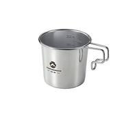 Campingmoon Stainless Steel Camping Sierra Beer Cup Lightweight Compact Camping Mug with Folding Handle S190