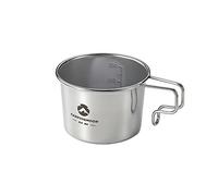 Campingmoon Stainless Steel Camping Sierra Coffee Cup Lightweight Compact Camping Mug Table Cookware with Folding Handle S180