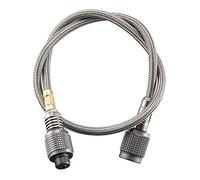 Campingmoon Stainless Steel High Pressure Hose Connector Propane Threaded Extension Tube Barbecue Stove Gas Tank Accessories Connecting Pipe (Z16)