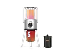 CAMPLUX Nano Portable Gas Heater, 2.34 kW, 2-Stage, 360° Outdoor Heating, 29 mbar Butane, ODS & Tip-Over Protection, Ideal for Camping, Fishing & Garden, NanoAir 2