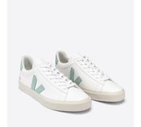 Campo Chrome Free Leather Trainers White + Green