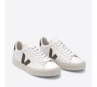 Veja Women's Campo Chrome Free Leather Trainers - Extra White/Khaki - UK 7