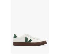 Campo Leather White Cyprus Bark Trainers - Khaki Patent / 36