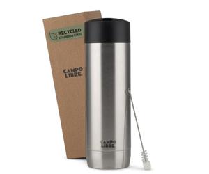Campo Libre® Anto Travel Mug 450ml - Premium Insulated Coffee Cup to Go with One-Touch Leakproof Lid, Double-Wall Stainless Steel Coffee Mug, Keeps Drinks Hot for 6h