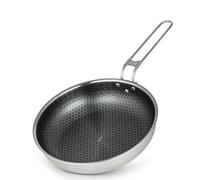 Campo Libre® Enzo Camping Cookware Set - Durable Stainless Steel Pots & Pan with ProCore Technology, Induction Compatible Outdoor Cooking Set, Compact Stackable Design, coated frying pan