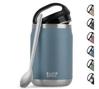 Campo Libre.® Food Flask 800ml - Thermo Lunch Box with Spoon, BPA-Free Hot & Cold Food Container for Soup, Porridge, Baby Food, Camping or School - Leakproof & Ideal for On-the-GO, Blue