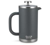 Campo Libre.® Giorgio. French Press, Coffee Press - 600ml Stainless Steel Cafetiere, Double-Wall Insulated, Plastic-Free, Thermal Coffee Maker with Spare Filter - Dishwasher safe - Recycled Steel.