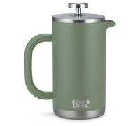 Campo Libre.® Giorgio. French Press, Coffee Press - 600ml Stainless Steel Cafetiere, Double-Wall Insulated, Plastic-Free, Thermal Coffee Maker with Spare Filter - Dishwasher safe - Recycled Steel.