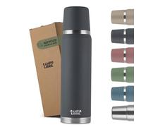 Campo Libre. ® Jaco Thermo Flask, Double Wall Insulated Bottles, Keeps Drinks Hot > 24h, BPA Free, 100% Leakproof, Eco RecycledStainless Steel Flask for Hot Drinks in 1l