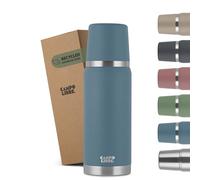 Campo Libre. ® Jaco Thermo Flask, Double Wall Insulated Bottles, Keeps Drinks Hot > 24h, BPA Free, 100% Leakproof, Eco RecycledStainless Steel Flask for Hot Drinks in 750ml