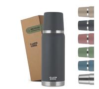 Campo Libre. ® Jaco Thermo Flask, Double Wall Insulated Bottles, Keeps Drinks Hot > 24h, BPA Free, 100% Leakproof, Eco RecycledStainless Steel Flask for Hot Drinks in 750ml