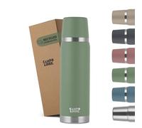 Campo Libre. ® Jaco Thermo Flask, Double Wall Insulated Bottles, Keeps Drinks Hot > 24h, BPA Free, 100% Leakproof, Eco RecycledStainless Steel Flask for Hot Drinks in 500ml