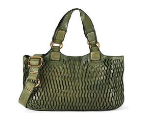 Campomaggi Cosima Shopper Bag Genuine Leather 26 cm green