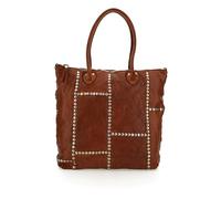 Campomaggi Leather shoulder bag cross body bag Shopping Bag Vertical Cognac brown