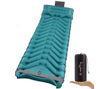 Camporing Inflatable camping sleeping pad, Thick 4 inch ultralight Sleeping mat with Pillow, Sleeping pad with Built-in foot pump for Camping, Backpacking, Hiking, Traveling.
