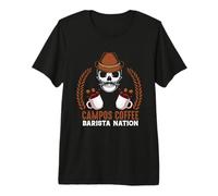 Campos Coffee Barista Nation Coffee Lover Funny Coffee Drink Premium T-Shirt
