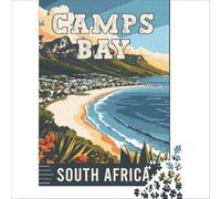 Camps Bay in South Africa jigsaw puzzle 1000 piece | beautiful world map artwork to enjoy building for travel lovers who love exploring from home to enjoy at home38x52cm