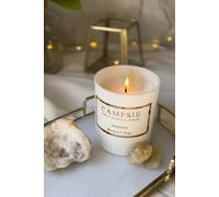 CAMPSIE Candles Awaken Citrine Crystal Candle - Lemongrass & Ginger in White CAMPSIE Candles White