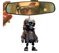 Campsie Cool Skeleton Figurines - New Resin Crafts Statue Skeleton Halloween Ornaments Decoration | Gothic Home Decor Skull Resin Memorial Skeleton Statue For Home Office Desk | Halloween Decor
