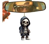 Campsie Cool Skeleton Figurines - New Resin Crafts Statue Skeleton Halloween Ornaments Decoration | Gothic Home Decor Skull Resin Memorial Skeleton Statue For Home Office Desk | Halloween Decor